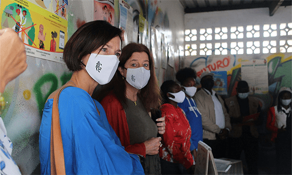 Delegada do Governo de Flandres visita projecto Inguissa